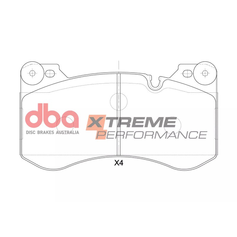 DBA Xtreme Performance Brake Pads 184.4mm x 102.7mm DB15302XP -