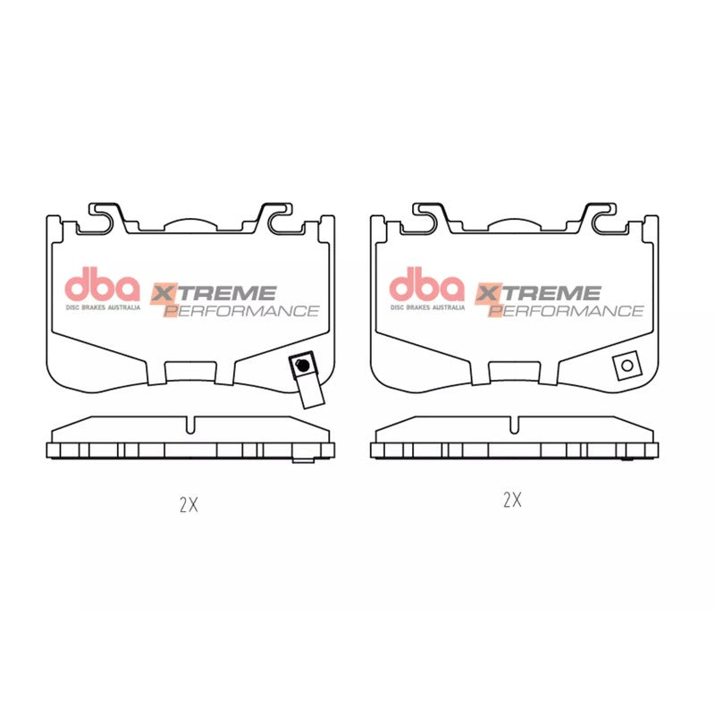 DBA Xtreme Performance Brake Pads 109.7mm x 72.3mm DB15336XP - Rear