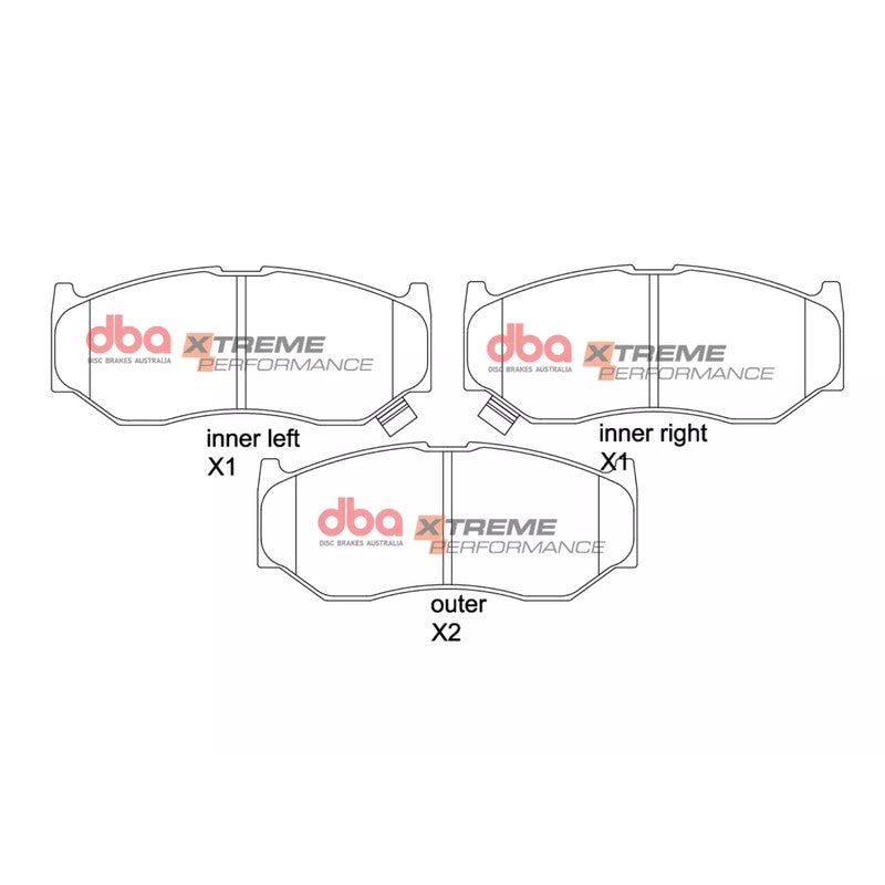 DBA Xtreme Performance Brake Pads 108mm x 44.8mm DB1818XP - Front