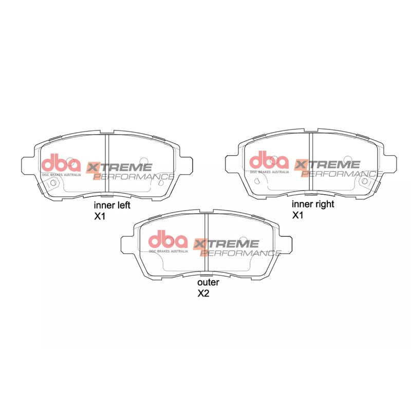 DBA Xtreme Performance Brake Pads 125.6mm x 51.9mm DB1941XP - Front