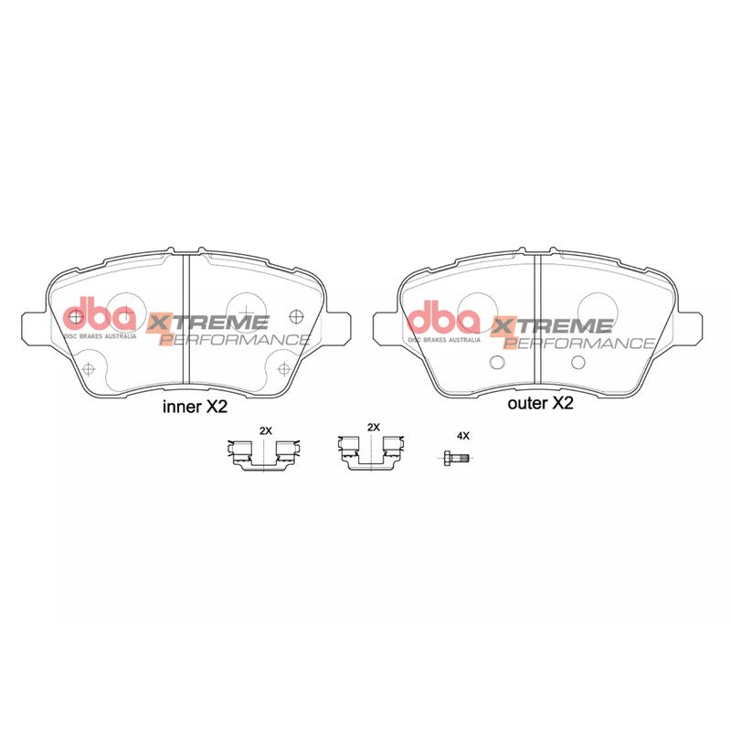DBA Xtreme Performance Brake Pads 131.7mm x 60.1mm DB2382XP - Front
