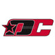 DC Logo Sticker Red & Black Decals & Stickers