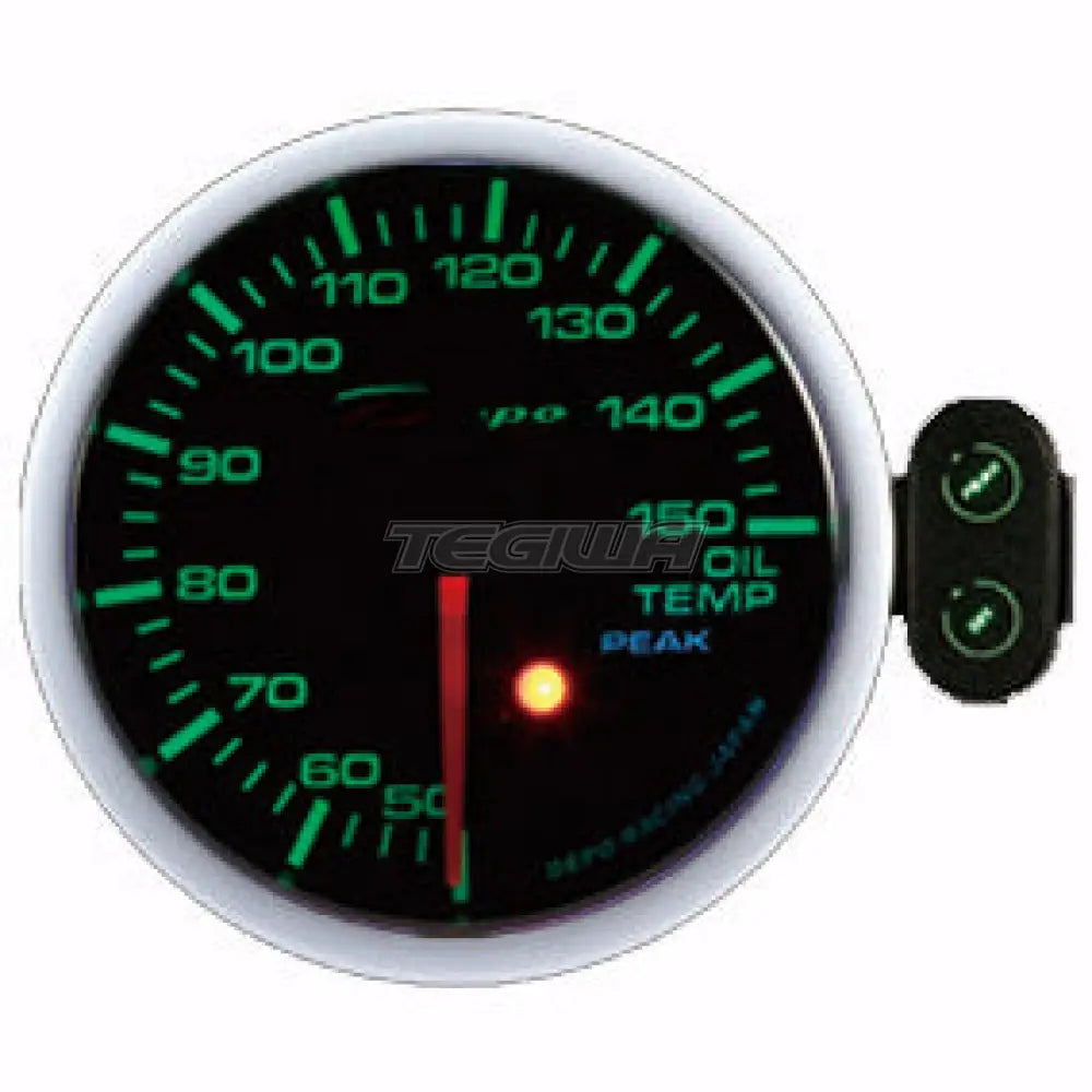 Depo Racing Oil Temperature Gauge Smoked 60mm With Control Box Gauges