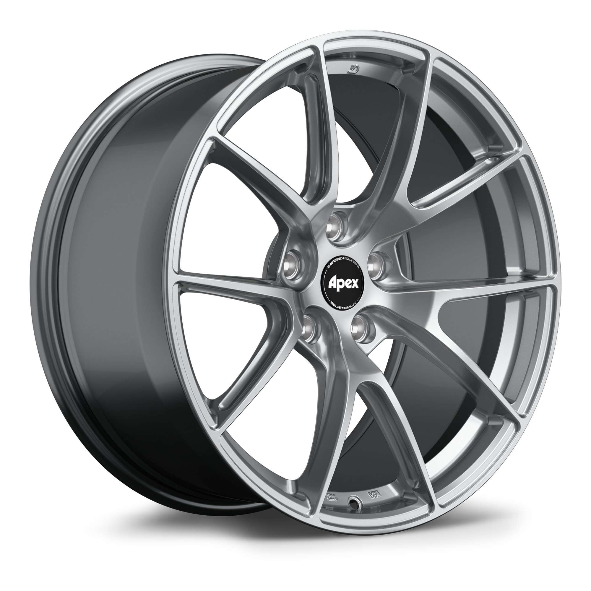 Apex VS-5 Alloy Wheel 19x9.5 ET28 5x120 Hyper Black 72.56mm CB