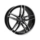 Enkei SS05 Alloy Wheel 17x7.5 ET45 5x100 Black Machined 72.6mm CB Alloy Wheels