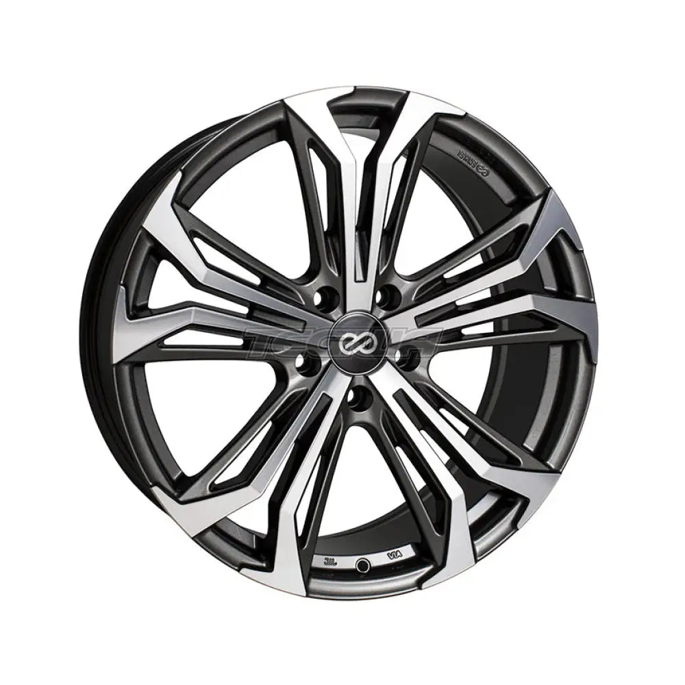 Enkei Vortex 5 Alloy Wheel 18x8 ET38 5x114.3 Anthracite Machined 114.3mm CB Alloy Wheels