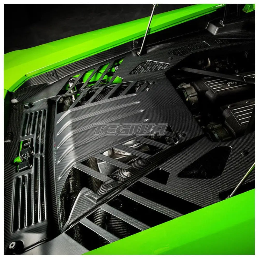 Eventuri Carbon Fibre Engine Cover Set Matte Lamborghini Huracan