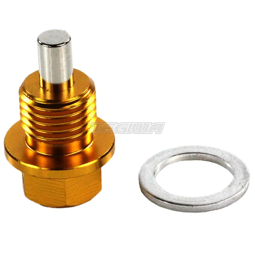 Exoracing Billet Aluminium Magnetic Sump Plug Gold / M12x1.25 Sump Plugs