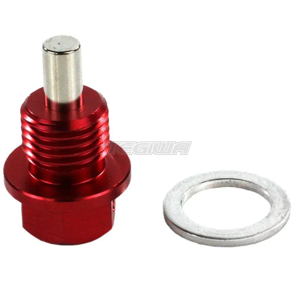 Exoracing Billet Aluminium Magnetic Sump Plug Red / M14x1.5 Sump Plugs