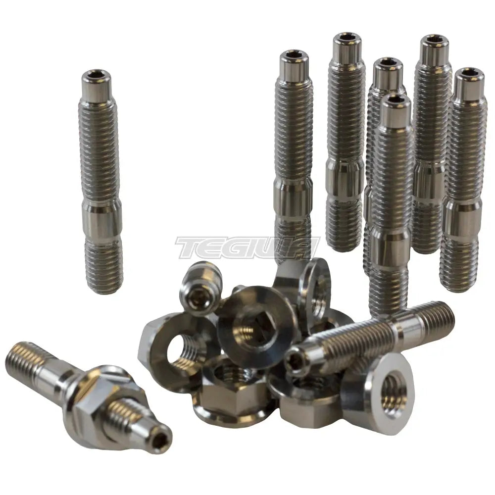 Exoracing Titanium Intake Exhaust Manifold Nut and Stud Kit D-Series Intake x 10 Engine Bolts Studs & Bearings