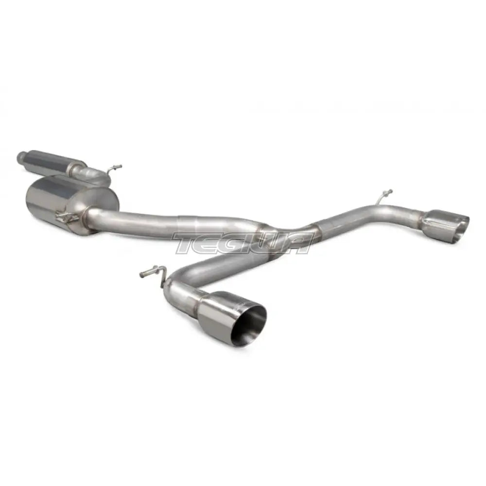 Forge Motorsport 3’’ Scorpion Cat Back Exhaust System Non Resonated Polished Tips Vw Golf Mk7