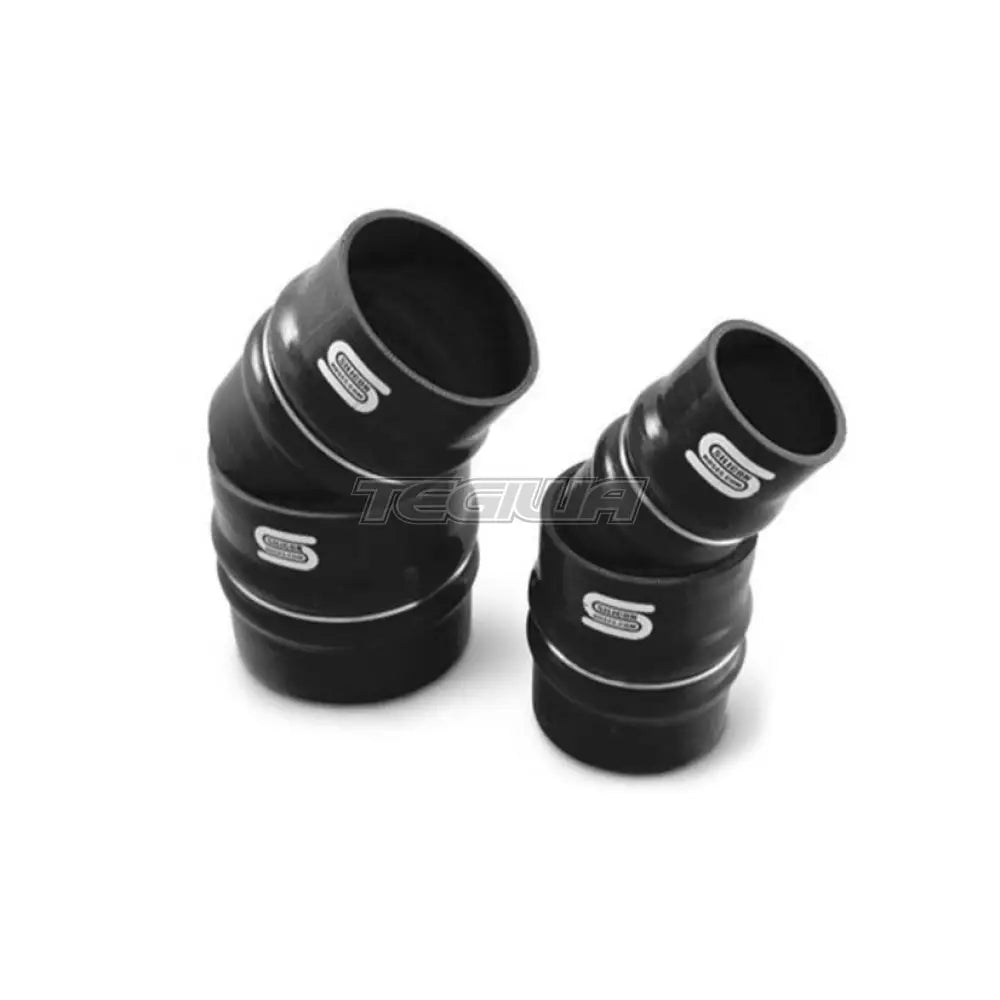 Forge Motorsport 76Mm Bellows Flexible Silicone Hose Black Hoses Kits