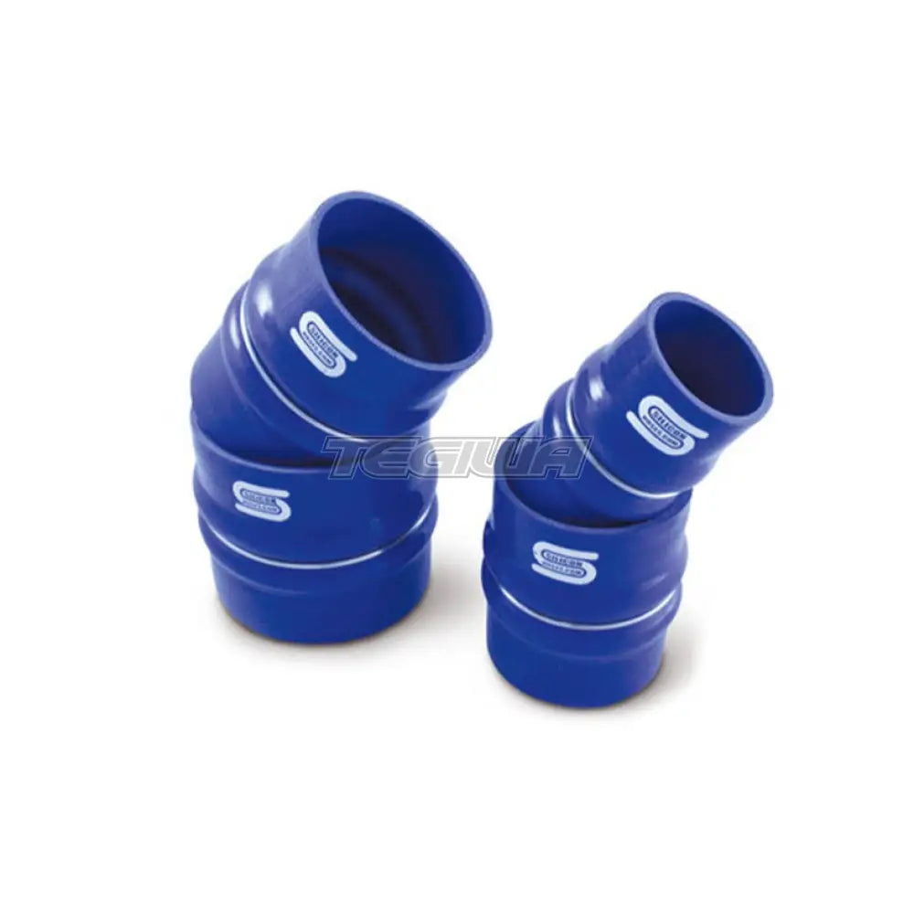 Forge Motorsport 76Mm Bellows Flexible Silicone Hose Blue Hoses Kits