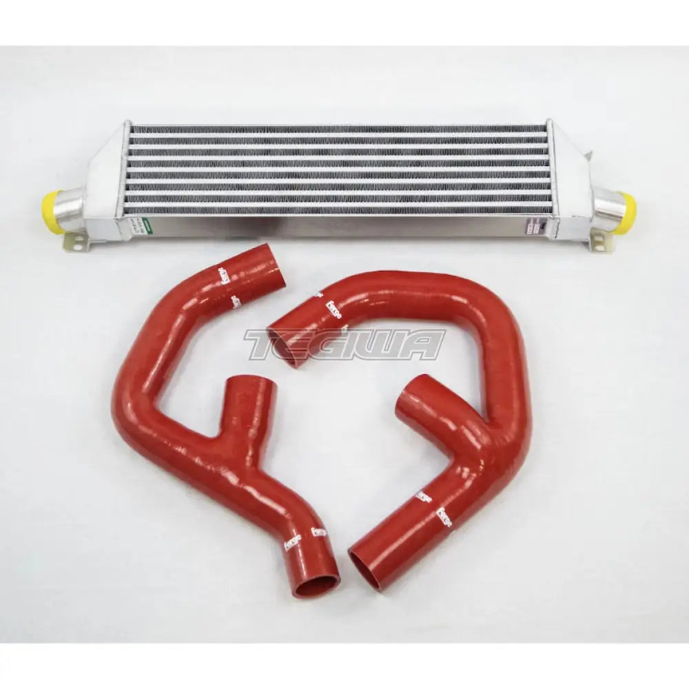 Forge Motorsport Front Mount Twintercooler Kit Vw Golf Gti Mk5 03-08 Red Hoses Intercoolers