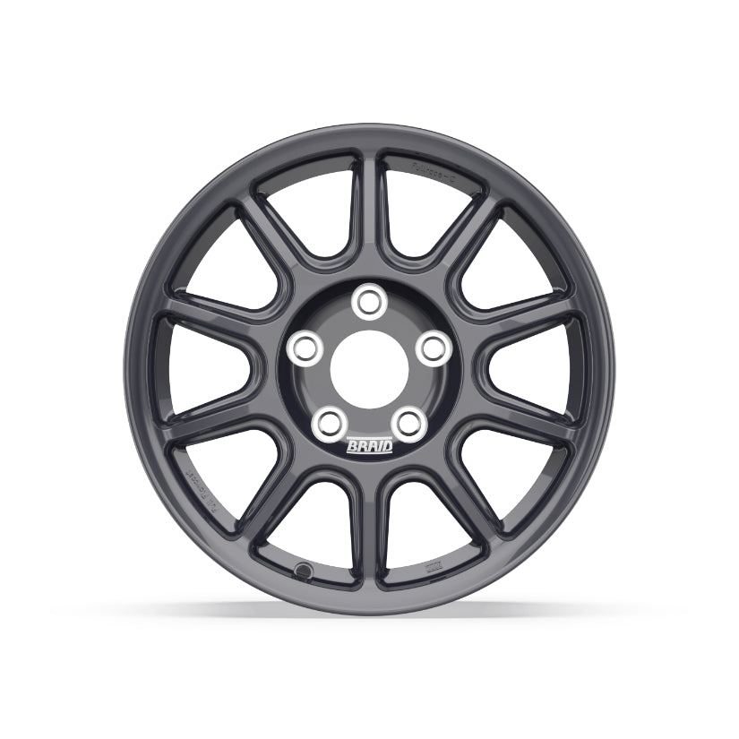 Braid Fullrace C Alloy Wheel 15x8 ET0 to 40 5x118 Anthracite Shiny