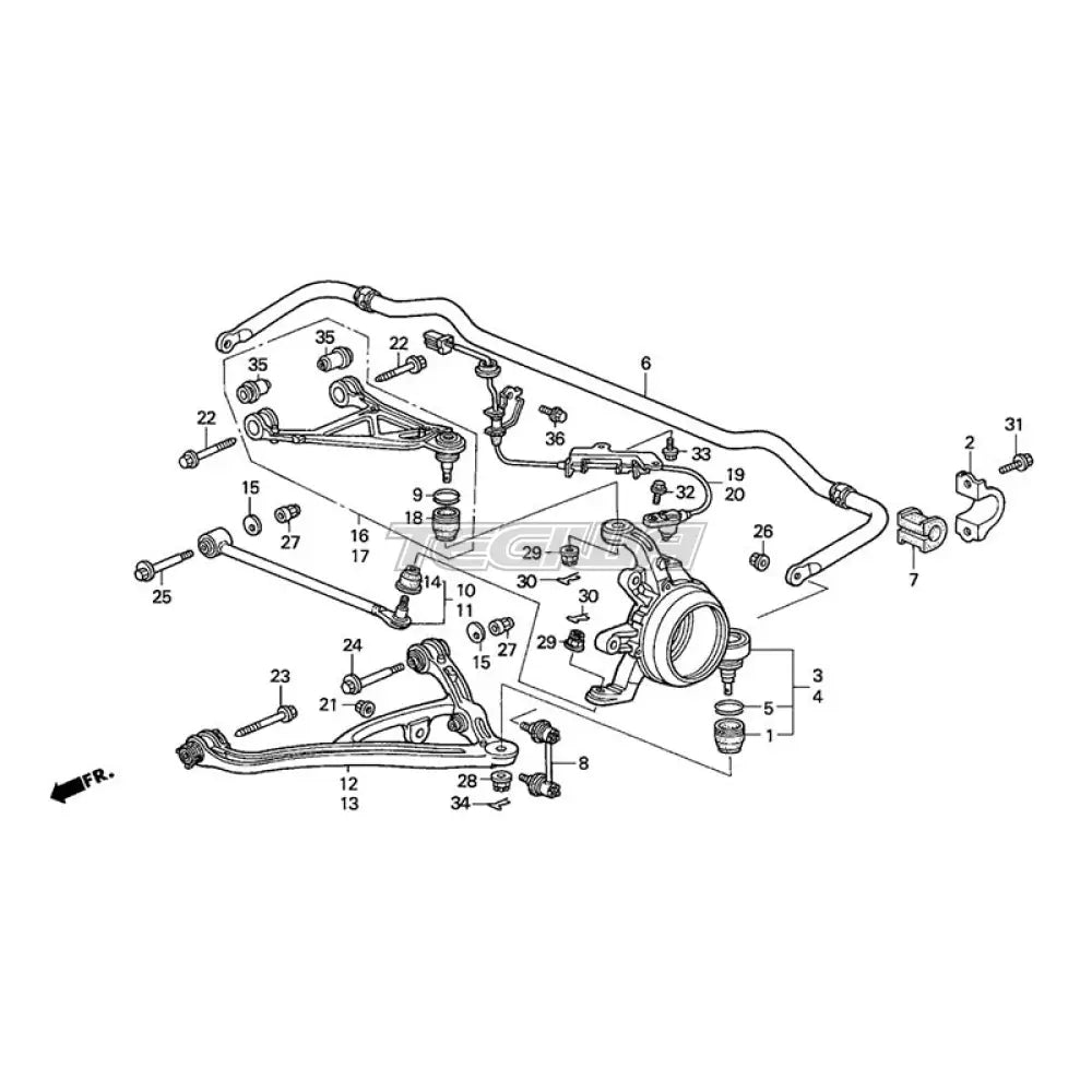 Genuine Honda S2000 Suspension Bolt