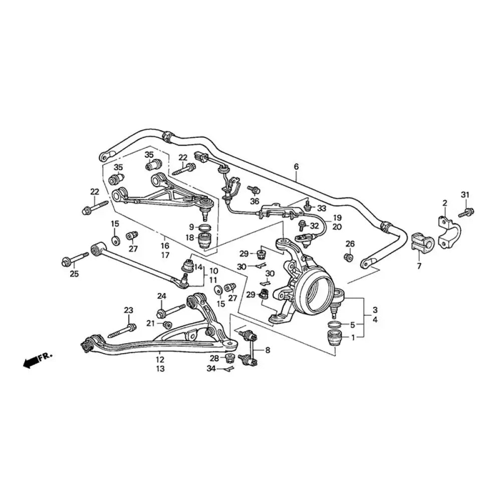 Genuine Honda S2000 Suspension Bolt