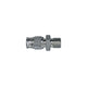 Goodridge 600 Series Reusable Hose Fitting An3 Straight Male / M10 X 1.0Mm Flat Seat Zinc Plated