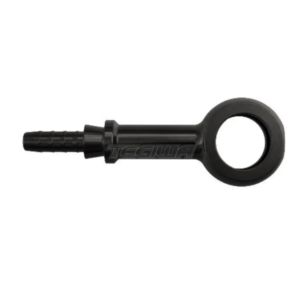 Goodridge 600 Series Straight Extended Crimp Banjo An3 Hose 10Mm Hole / Black Stainless Steel Brake
