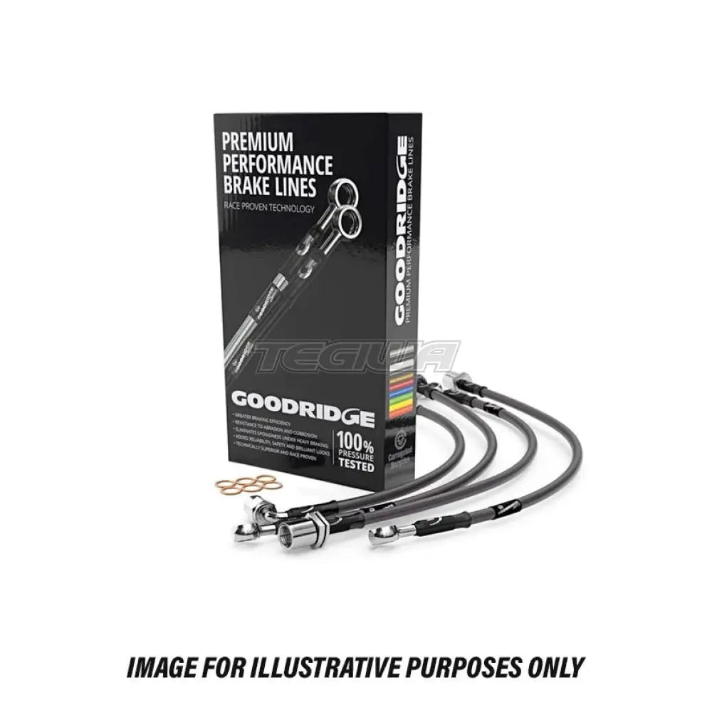 Goodridge Performance Brake Lines with Stainless Steel Fittings Honda Civic MB3 1.5 VTEC Rear Discs 97-99 - Clearance