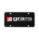Grams Performance Black License Plate Insert