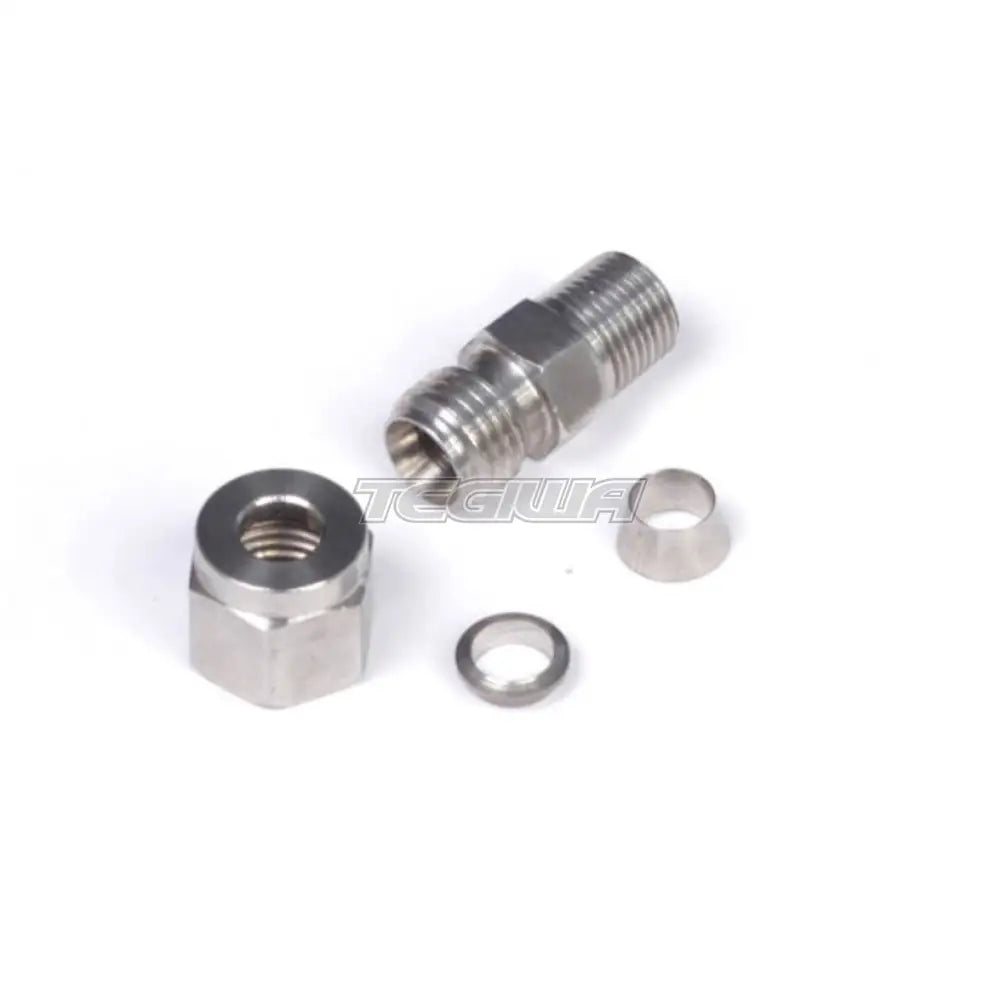 Haltech 1/4in Stainless Compression Fitting Kit - 1/8in NPT Thread