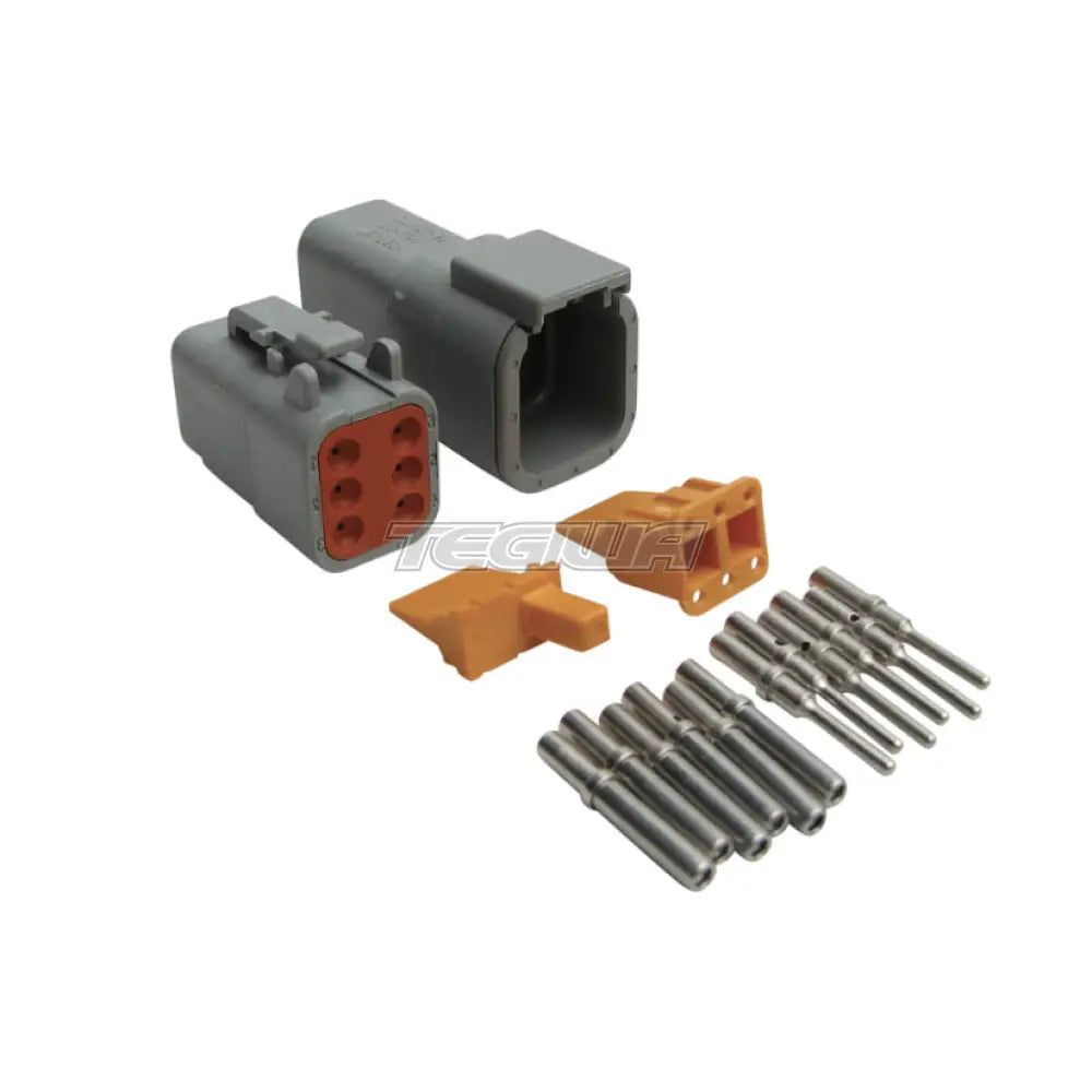 Haltech Plug And Pins - Matching Set Deutsch DTM-6 Connectors