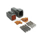 Haltech Plug And Pins - Matching Set Deutsch DTM-6 Connectors