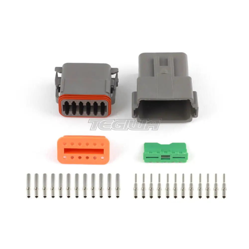 Haltech Plug And Pins Only - Matching Set Of Deutsch Dt-12 Connectors (Dt06-12S + Dt04-12P) (13