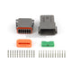 Haltech Plug And Pins Only - Matching Set Of Deutsch Dt-12 Connectors (Dt06-12S + Dt04-12P) (13