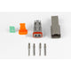 Haltech Plug And Pins Only - Matching Set Of Deutsch Dt-2 Connectors (Dt06-2S + Dt04-2P) (13 Amp)
