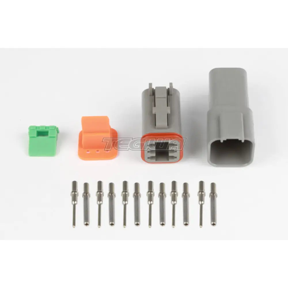Haltech Plug And Pins Only - Matching Set Of Deutsch Dt-6 Connectors (Dt06-6S + Dt04-6P) (13 Amp)