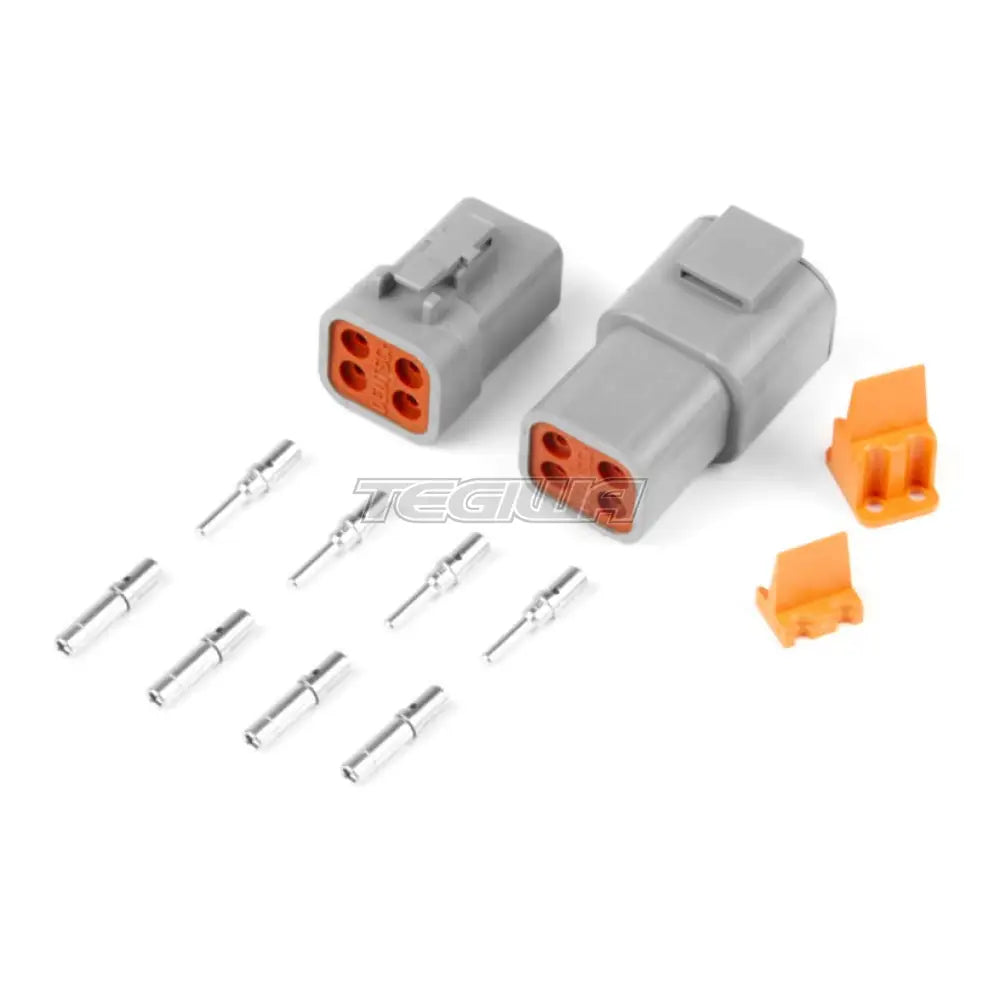 Haltech Plug And Pins Only - Matching Set Of Deutsch Dtp-4 Connectors (25 Amp) Sensors