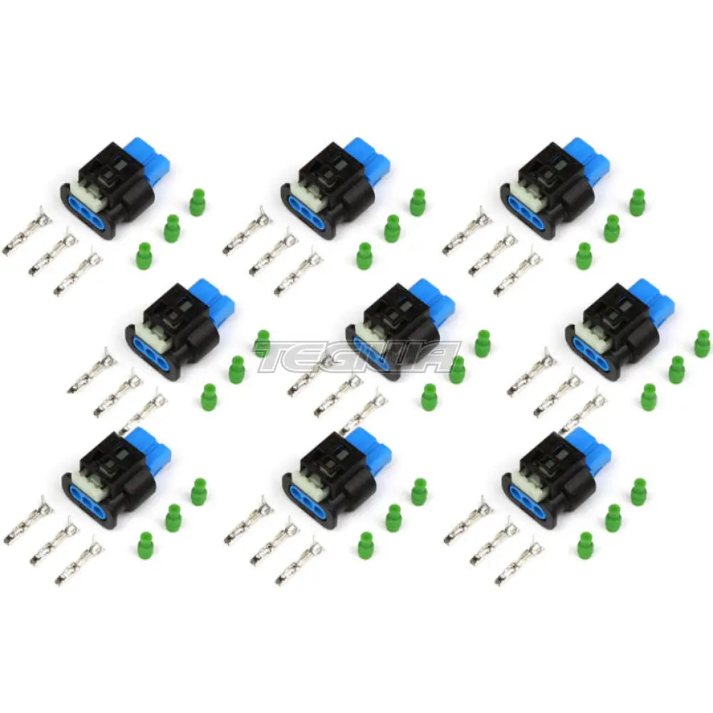 Haltech Plug And Pins Only Suit Ford Coyote 5.0L 2Nd Generation Ignition Coils - 15-17 (Set Of 8)