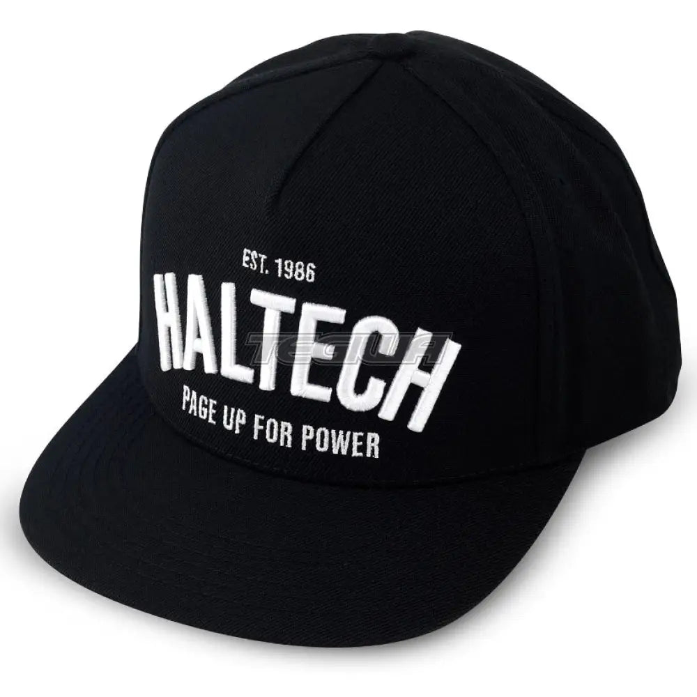 Haltech Snapback Black With White Text Hats