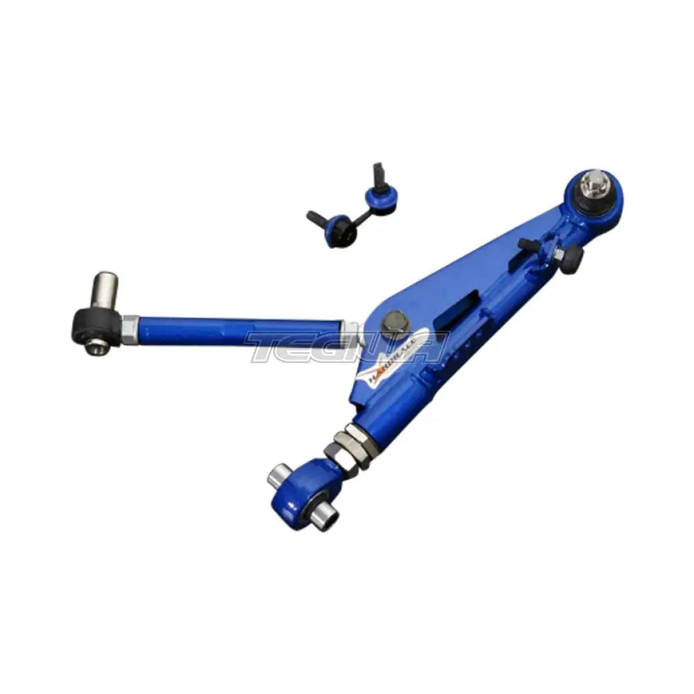 Hardrace Adjustable 25mm Extended Front Lower Control Arms And Drop Links V2 With Spherical Bearings 4Pc Set Nissan