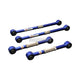 Hardrace Adjustable Rear Lateral Arm With Hardened Rubber Bushes 4Pc Set Nissan March Micra K11 92-02 Camber & Control