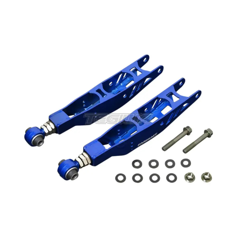 Hardrace Adjustable Rear Lower Control Arm With Hardened Rubber Bushes 2Pc Set Lexus IS200 IS GS Toyota JZX110 98-05