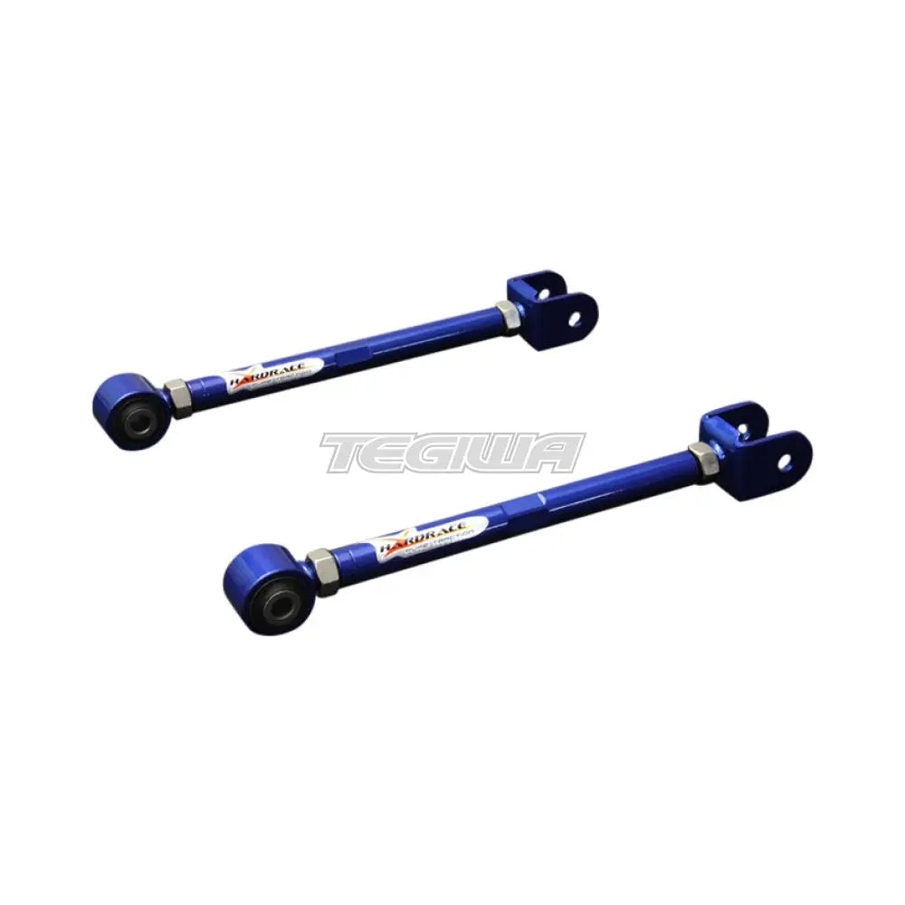 Hardrace Adjustable Rear Toe Control Arm With Hardened Rubber Bushes 2Pc Set Nissan 200SX S13 300ZX Z32 Skyline R32