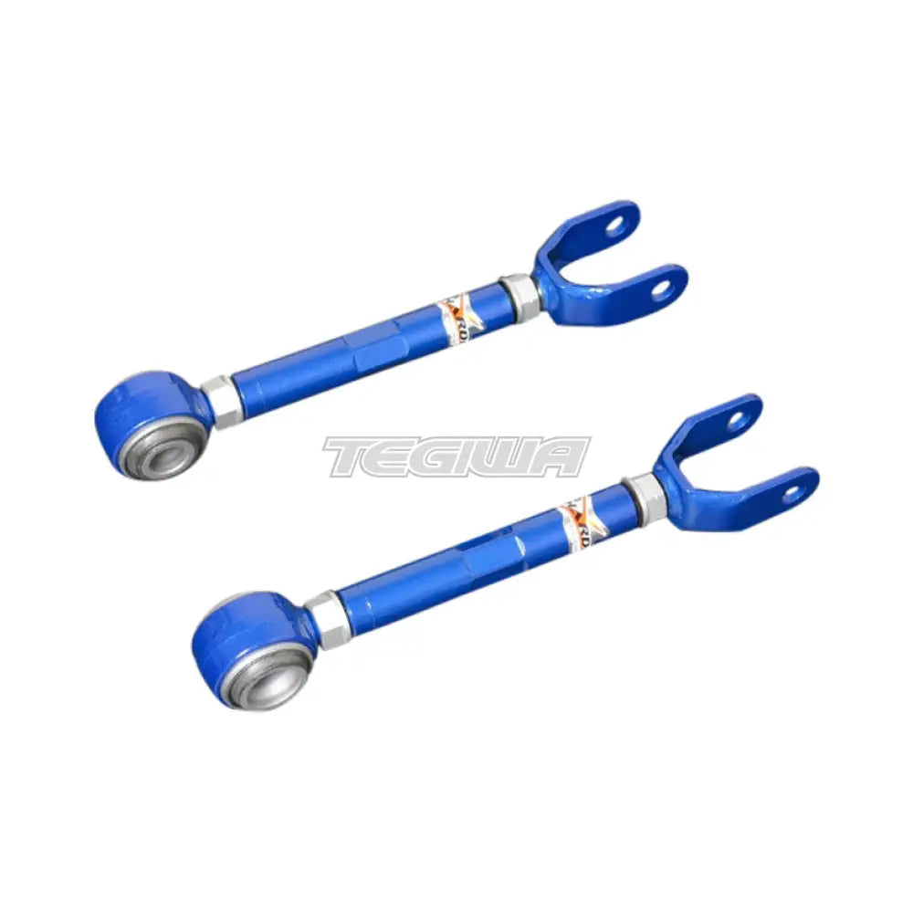 Hardrace Adjustable Rear Traction Rod With Hardened Rubber Bushes 2Pc Set Nissan 370Z Z34 Camber & Control Arms
