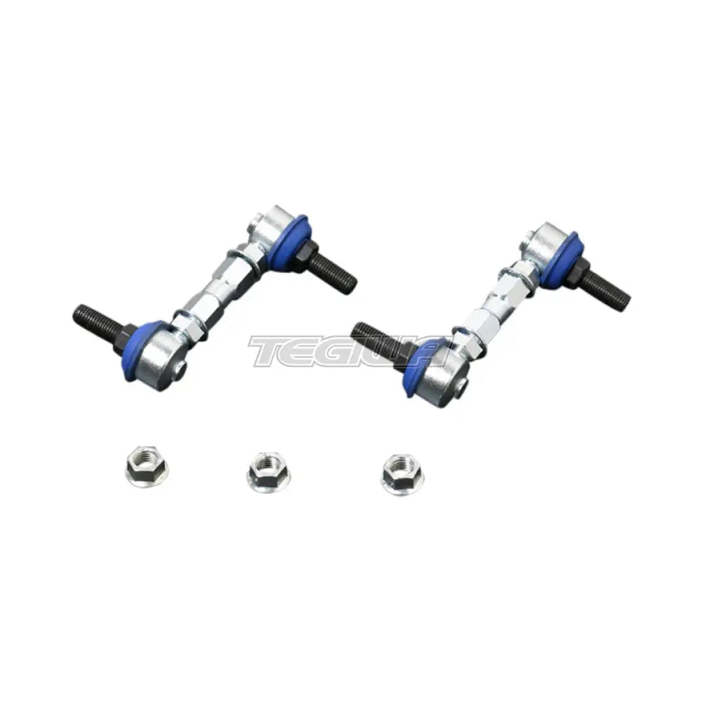 Hardrace Adjustable Universal Stabilizers Links 10mm Rod Ends 2Pc Set Bushes