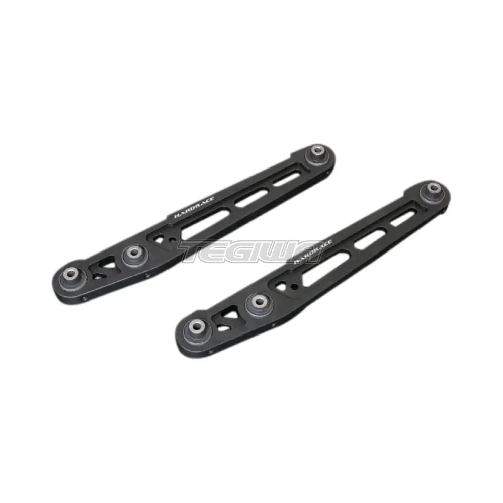 Hardrace Black Aluminium Rear Lower Control Arm With Hardened Rubber Bushes 2Pc Set Honda Civic EK 96-00 Camber &