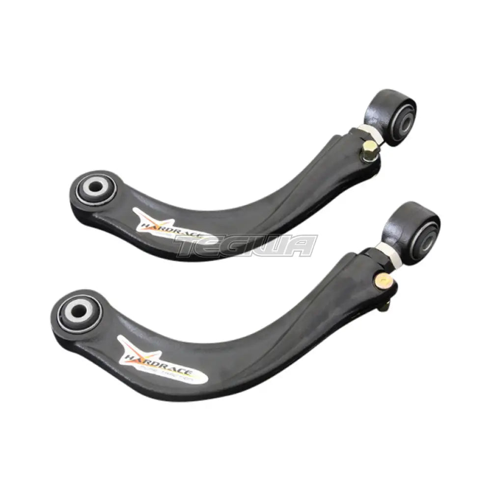 Hardrace Black Forged Rear Camber Kit With Hardened Bushes 2Pc Set Ford Focus Mk1 Mk2 Mazda3 98-11 Camber & Control Arms