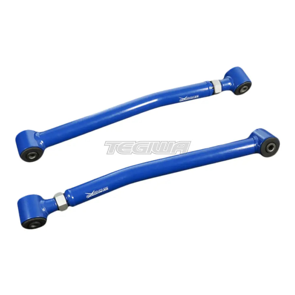 Hardrace Front Lower Arm Adjustable V2 Lift 0-4.5 Inches Hardened Rubber 2Pcs Jeep Wrangler 06-18 Jk Camber & Control
