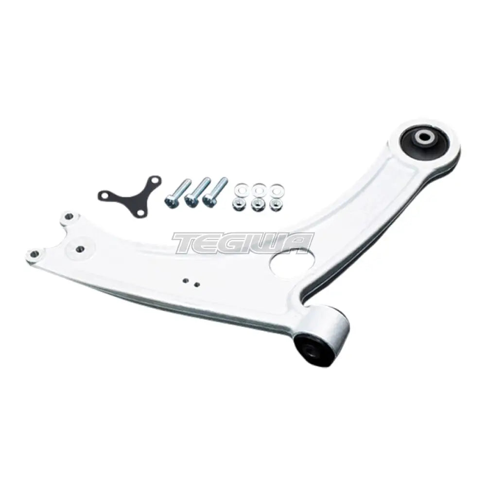 Hardrace Front Lower Control Arm Forged Aluminum Hardened Rubber 2Pcs Vw Golf 12-20 + T-Roc 17 + Audi A3 12-20 + Q2 16