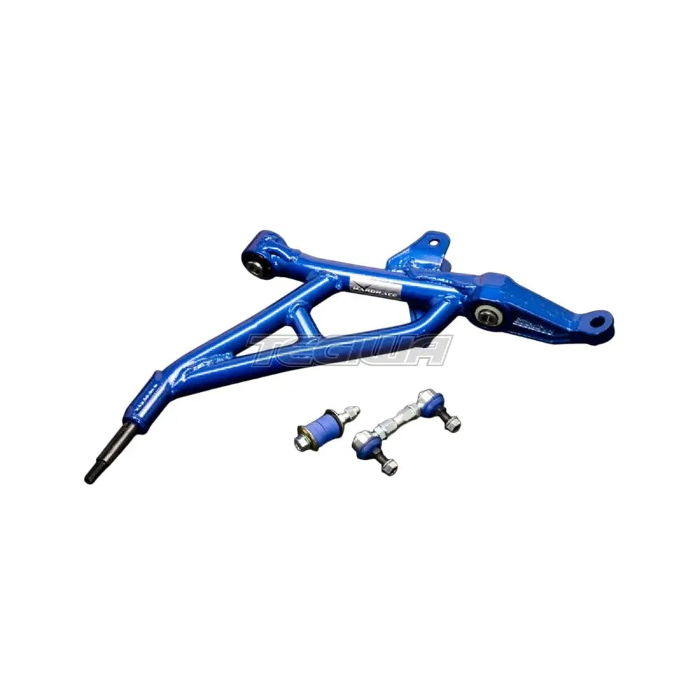 Hardrace Front Tubular Lower Arm Droplink Pillow Ball 4Pcs Honda Civic 92-96 Integra 94-01 Ready For #7214 Camber &