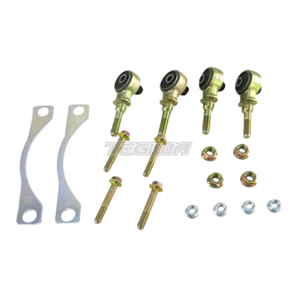 Hardrace Front Upper Arm Bushing Offset Function Harden Rubber 6 Piece Set Camber -0.5 Caster + 0.5 Honda Civic EG Dc2