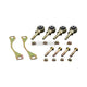 Hardrace Front Upper Arm Hardened Rubber Bushing Repair Kit 14Pc Set Honda Civic EG 92-96 Integra DC2 94-01 Camber &