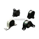 Hardrace Harden Engine Mounts 2Pc Set Honda Civic ES Auto 01-05 Engine Mounts
