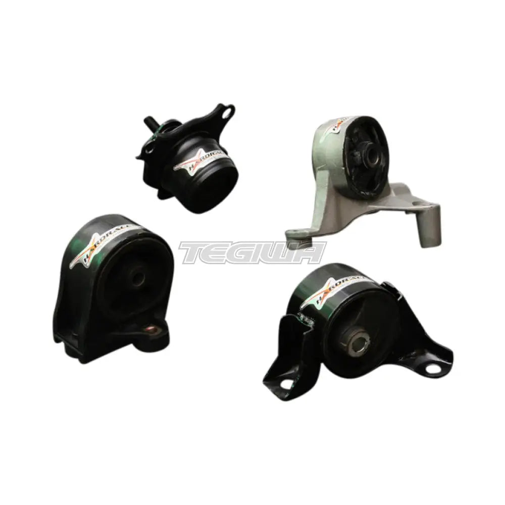 Hardrace Hardened Engine Mount 4Pc Set Honda Civic ES 1.7 MT 01-05 Engine Mounts